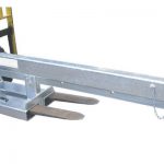 Jib oscilante ajustável fixo dente montada empilhadeira jib anexo